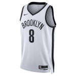 Maillot NBA Brooklyn Nets Patty Mills 8 Nike 2022-23 Association Edition Blanc Swingman - Homme